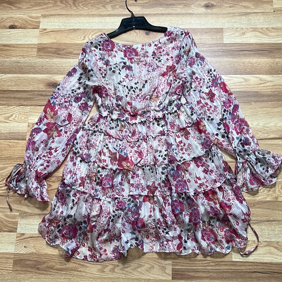 Free People Closer To The Heart Tiered Floral Dress Size XS - Picture 4 of 16